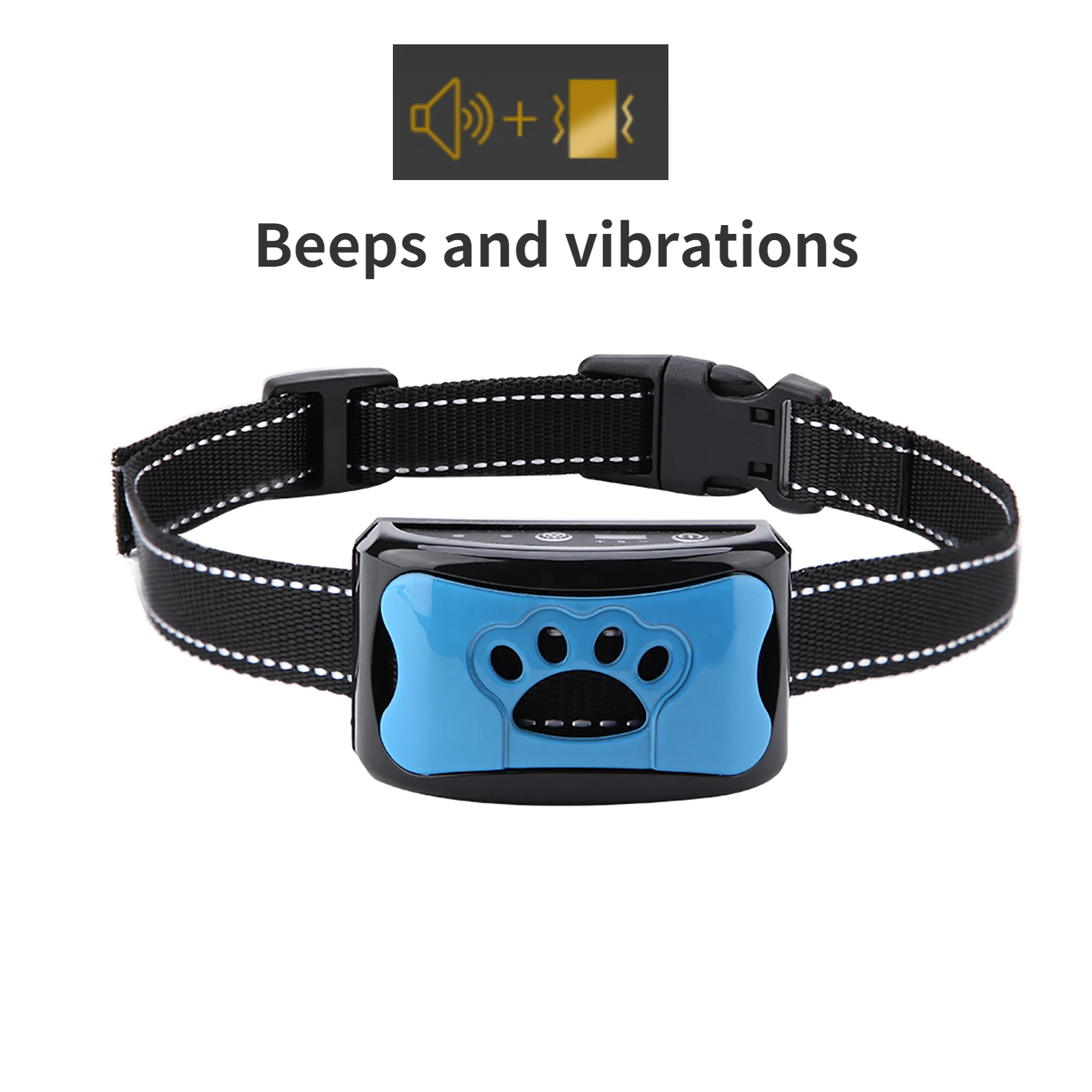 New Pet Dog Anti Barking Device USB Electric Ultrasonic Dogs Training Collar Dog Stop Barking Vibration Anti Bark Collar