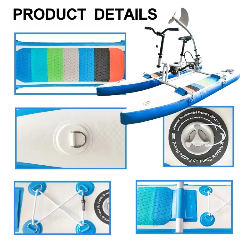 Airo 2026 Favorite Propeller Inflatable Drop Stitch Water Bike Customizable High Quality Children's for River Water Sports