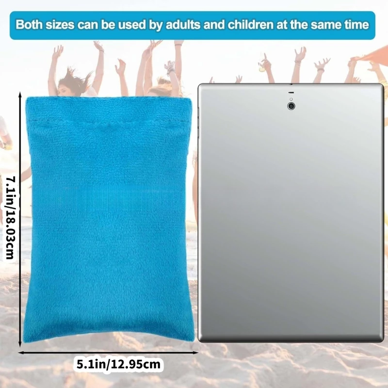 قفازات إزالة الرمال القابلة للغسل أداة تنظيف الرمال للتخييم وأنشطة الشاطئ 15UB