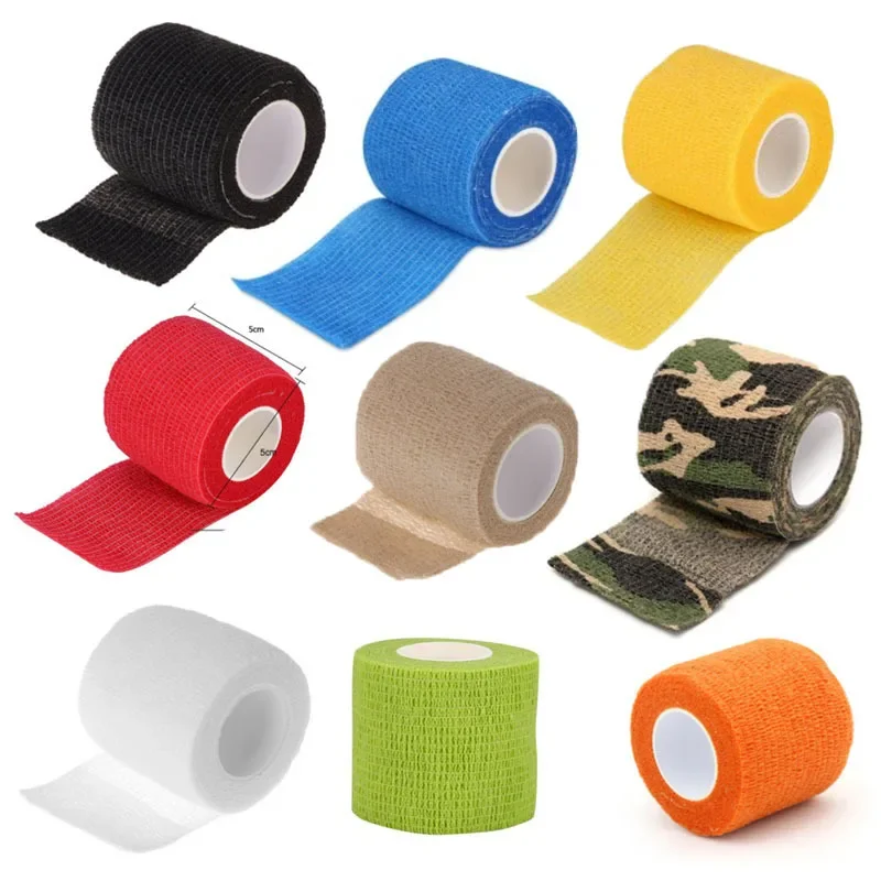 Disposable Tattoo Machine Pen Bandage Wrap Self Adhesive Elastic Bandage Handle Tattoo Tape Permanent Makeup Tattoo Accessorie