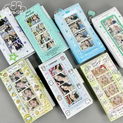 Life 4 Cuts Photocard Holder Book Creative Hand-drawn Animal Snap Button Card Holder
