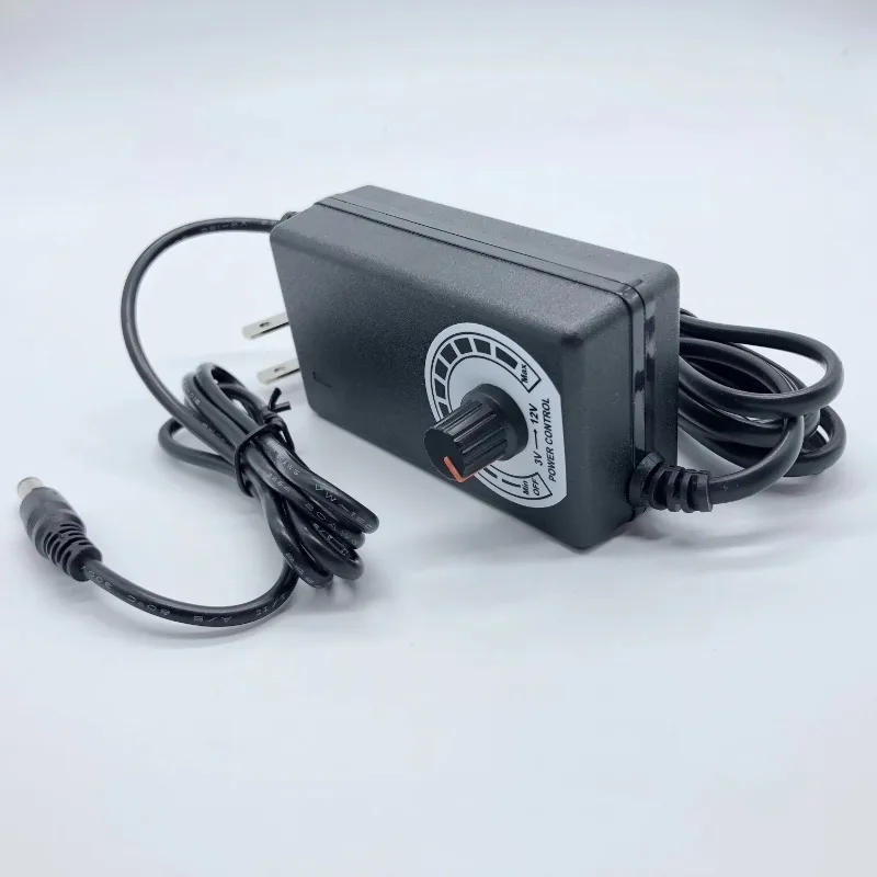 

3-12V3A Adjustable Power Adapter LED Light Strip Adjustable 36W Blower Water Pump Grinder Power Supply