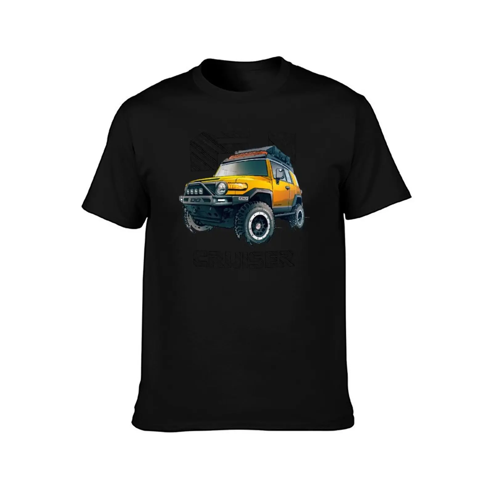 FJ Cruiser (XJ10) - Sun Fusion T-Shirt, Summer Casual Cotton Tee, Oversized Streetwear Tops, Vintage Graphic Print, 100% Cotton