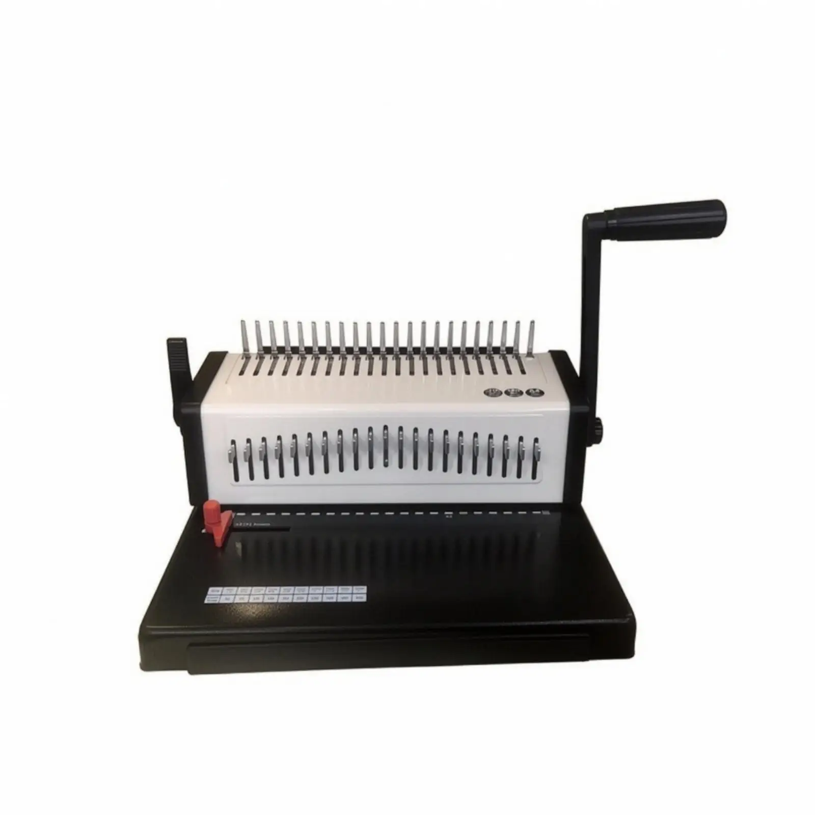 A4 Comb Binding and Punching Machine Professional Results 21-Hole Manual Comb Binder Lever-Operated Document Punch Binder
