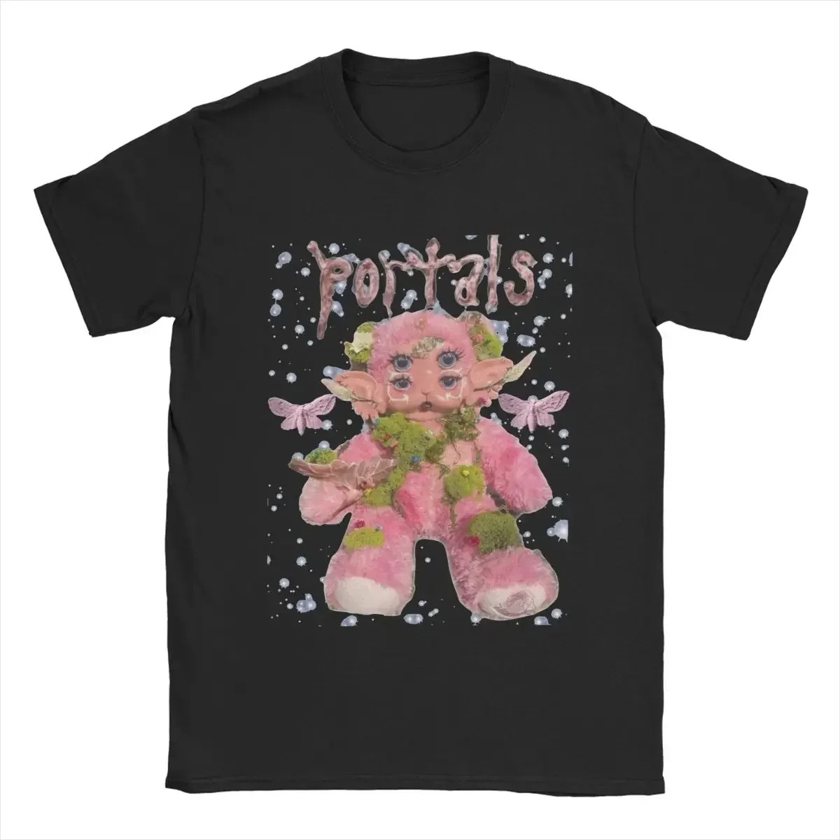 Men's T-Shirts Melanie Martinez Portals Vintage Cotton Tees Short Sleeve T Shirt Crewneck Tops