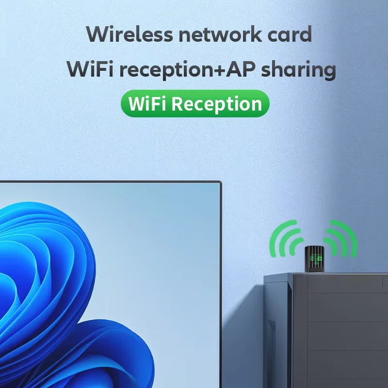 2 في 1 USB WiFi 6 محول بلوتوث 900Mbps ثنائي النطاق 2.4G & 5 جيجا هرتز شبكة لاسلكية Wlan استقبال سائق دونغل مجاني لـ Win10/11