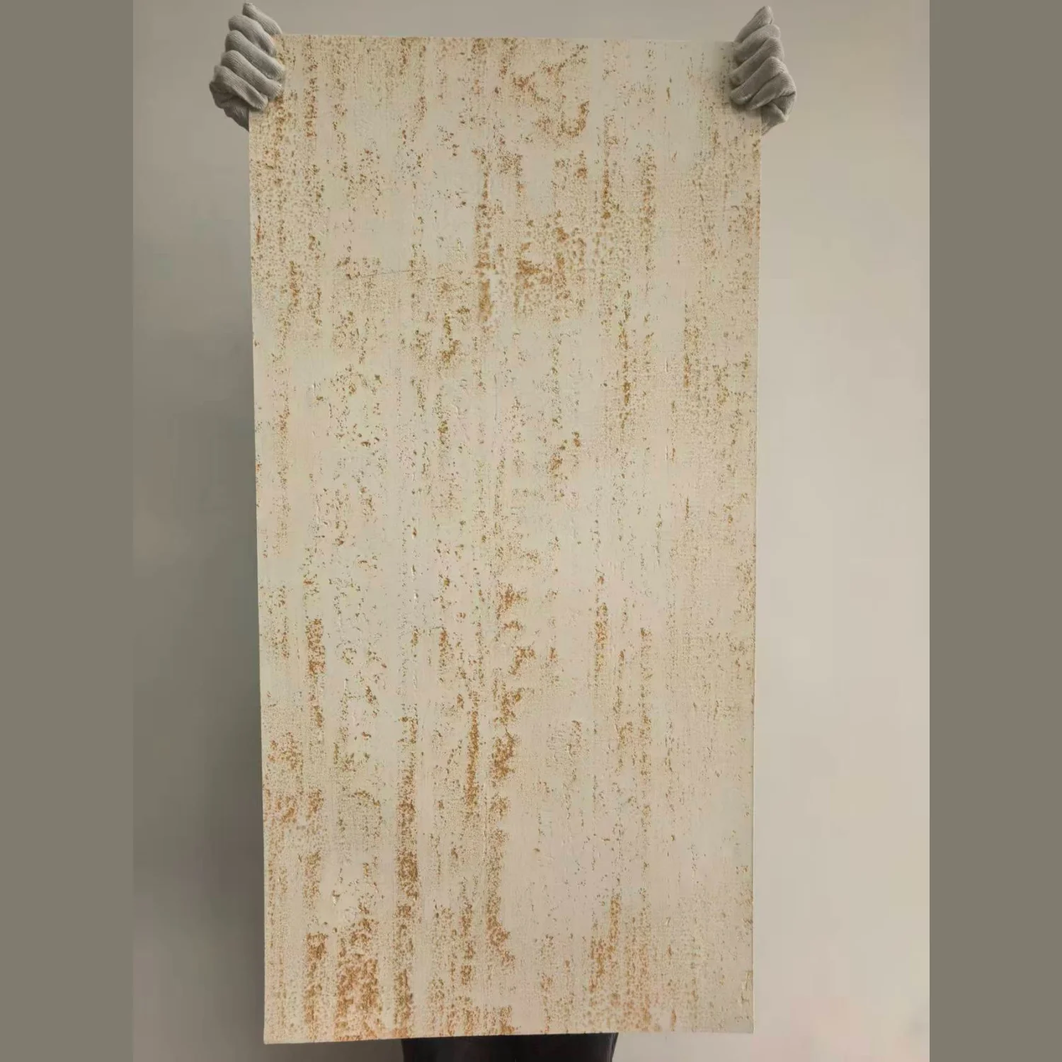 Light Weight and Easy to Install Wall Cladding Gold Color Travertine MCM Flexible Stone Soft Panel for Wall Decoration