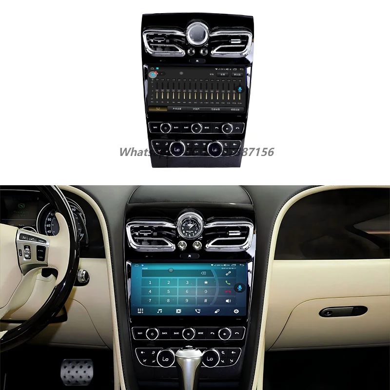 

New Car Modification Upgrade Color Center Console 10.9 Inches Screen Android Multimedia for Flying Spur Continental