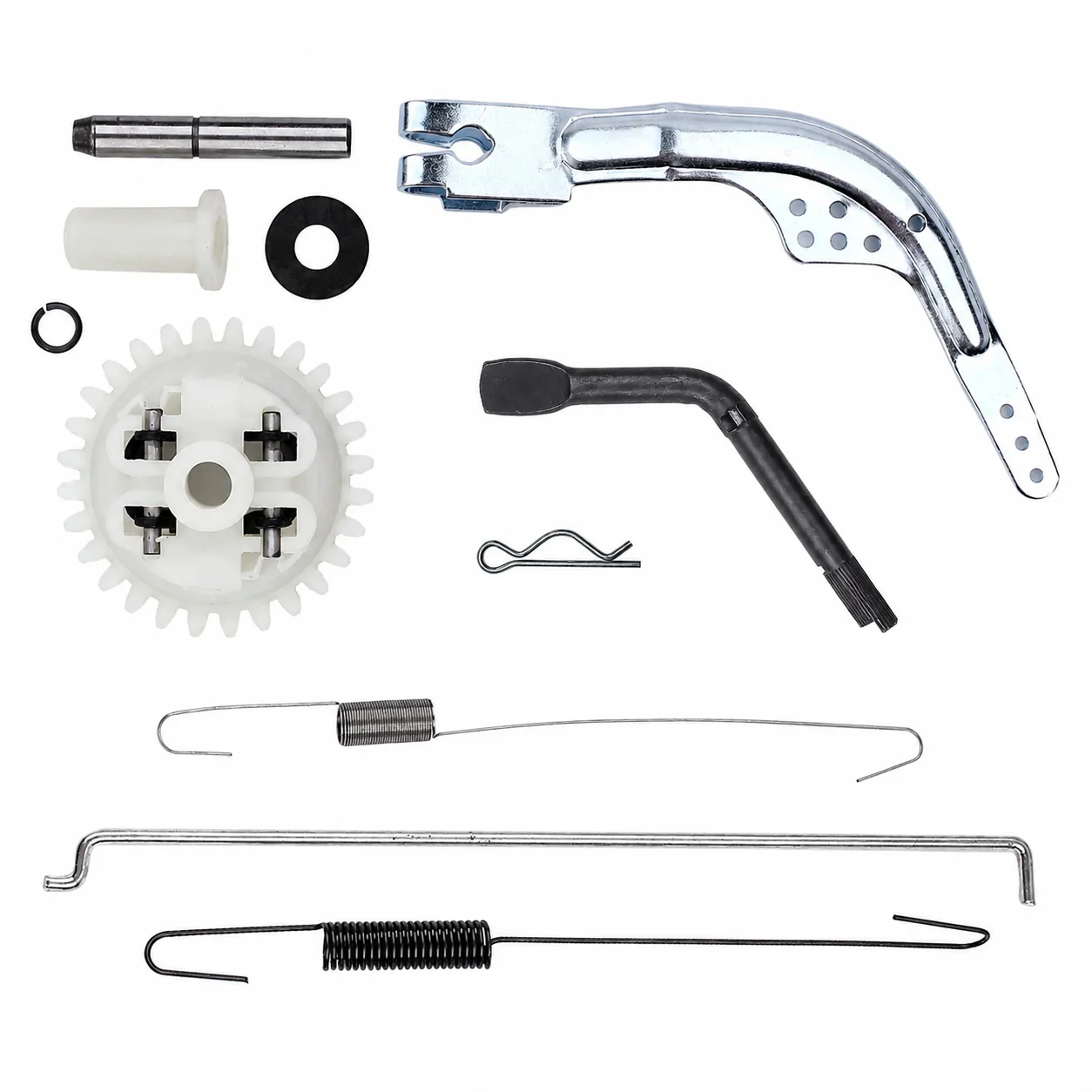 Governor Gear Kit w/ Arm Shaft Springs Rod For Honda GX140 GX160 GX200 5.5/6.5HP 168F Lawn Mower Engine, Replace 16510-ZE1-000