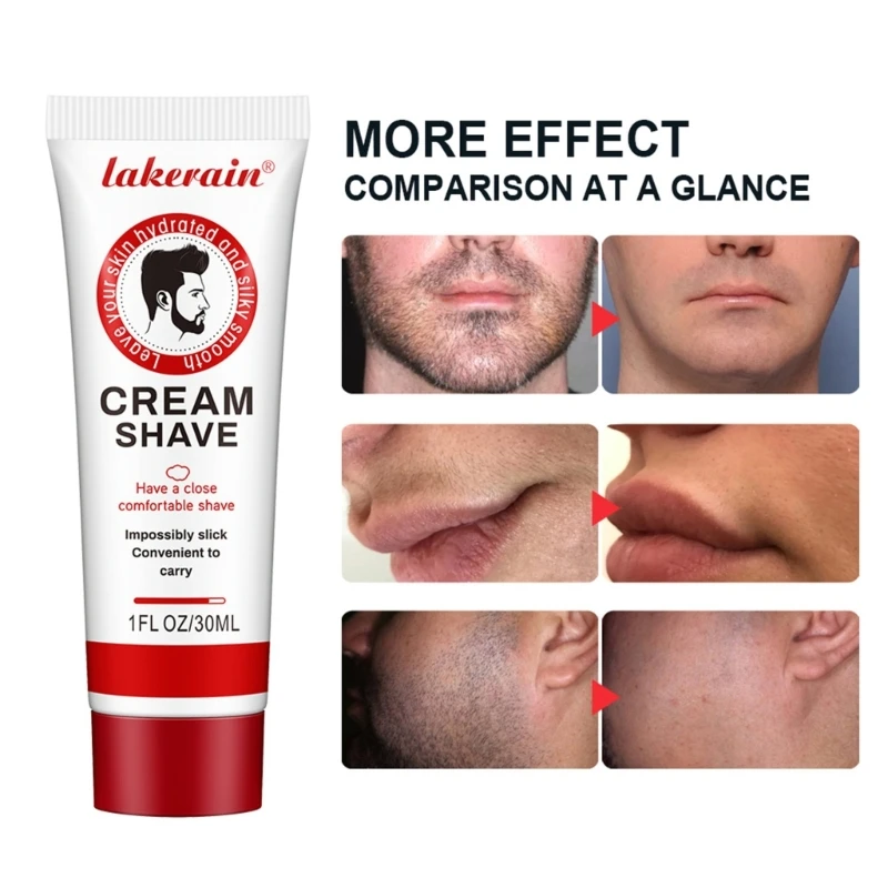 Crema da barba senza rasoio Crema per depilazione da uomo Ammorbidisce lavaggio della barba per i Dropshipping