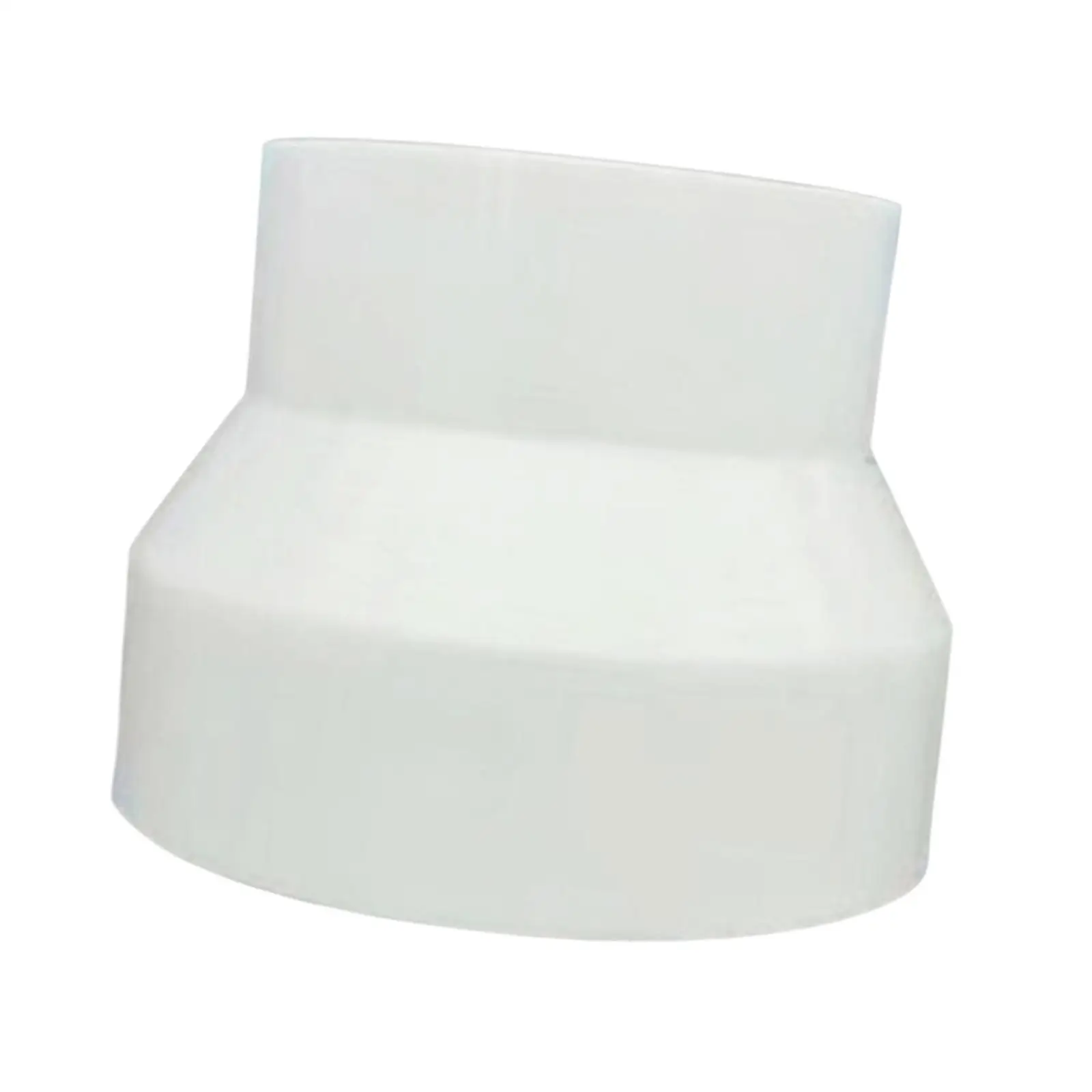 Universal Variable Diameter Pipe Adapter Reducer Exhaust Connector PP Plastic Durable Plug in Ducting Fitting for Ventilation
