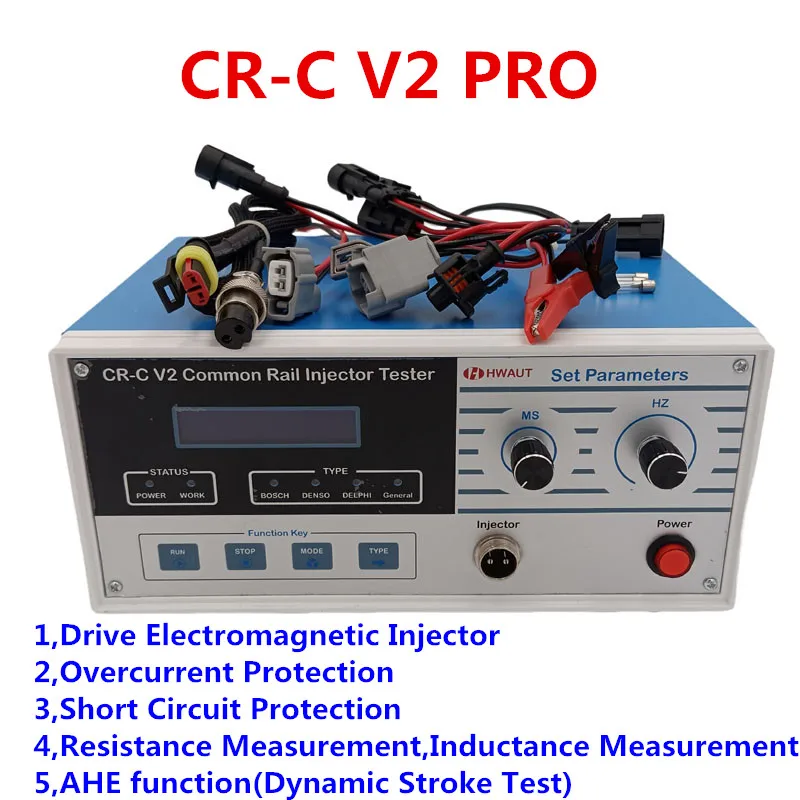 Upgrade! CR-C Common Rail Injector Tester Diesel Injector Tester,Measure Resistance,AHE Test Function and S60H Validator