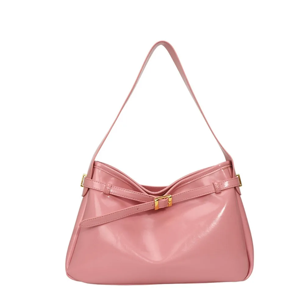 

Корейский стиль, ретро сумка-тоут из искусственной кожи, однотонная сумка большой вместимости, сумка в этническом стиле, большая вместительная сумка для подмышек