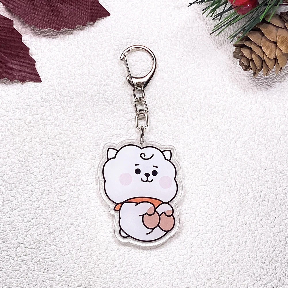 1/7 Stück Koreanische K-Pop Fan Boyband Bangtan Boys Schlüsselanhänger Zubehör Acryl-Anhänger für Taschen Schlüsselhalter Rucksack-Dekoration – Detail 10