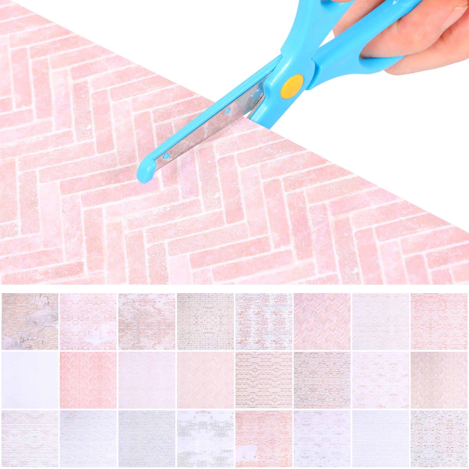 Art Craft Background - 24 Sheets Double Sided Scrapbook Paper