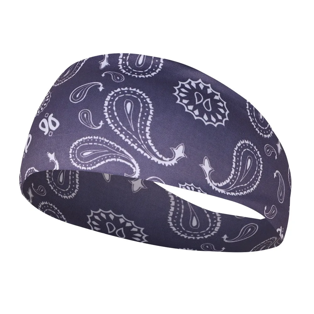 Portable Absorbing Sweat Fitness Sweat Guide Sweatproof Elastic Running Headband Yoga Hairbands