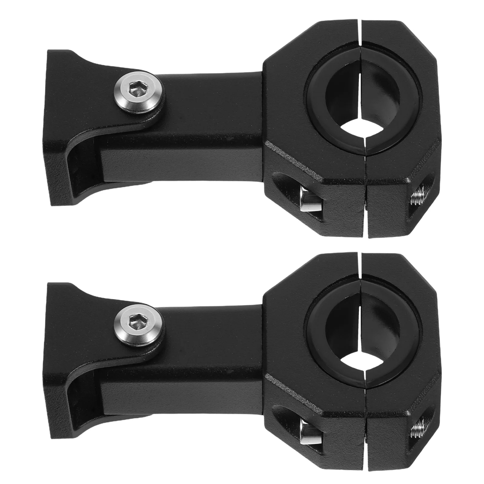 

2Pcs Motorcycle Headlight Bracket Adjustable Metal Tube Clamp for Secure Night Riding Mount Compatible with Most Motorbike