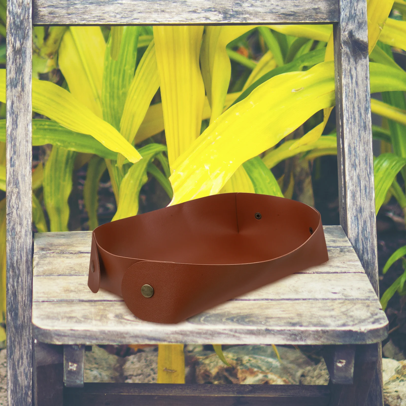 

1pc Garden Storage Box Pu Waterproof Large Capacity For Gardening Tools Organizer Indoor Outdoor Use Potting Tray