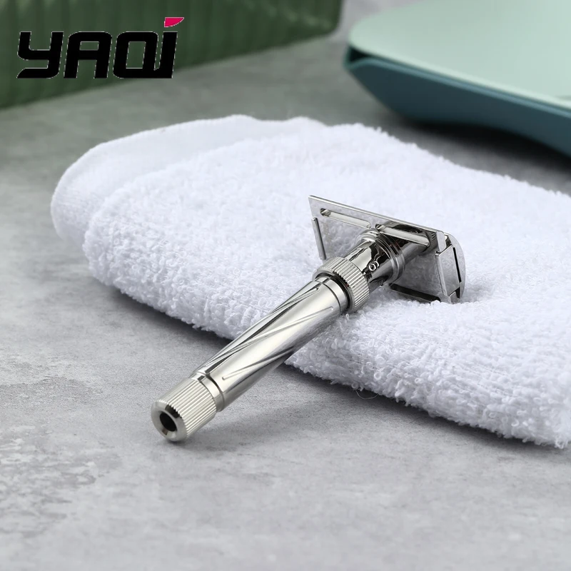 ماكينة حلاقة آمنة للرجال من الفولاذ المقاوم للصدأ قابلة للتعديل من ياكي ألتيما