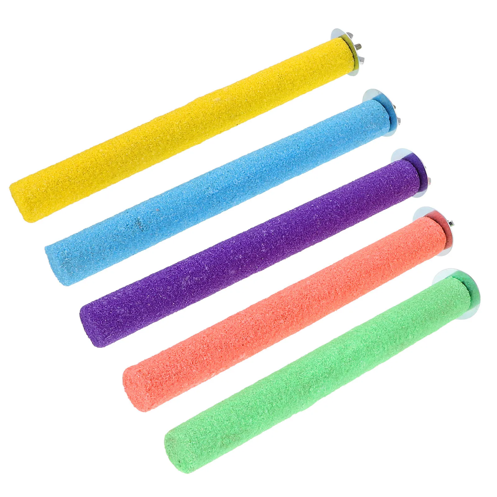 

10pcs Parrot Sanded Perch Nail Grinding Scratchers For Birds Multifunctional Cage Perch Stand Bird Perches For Parrots