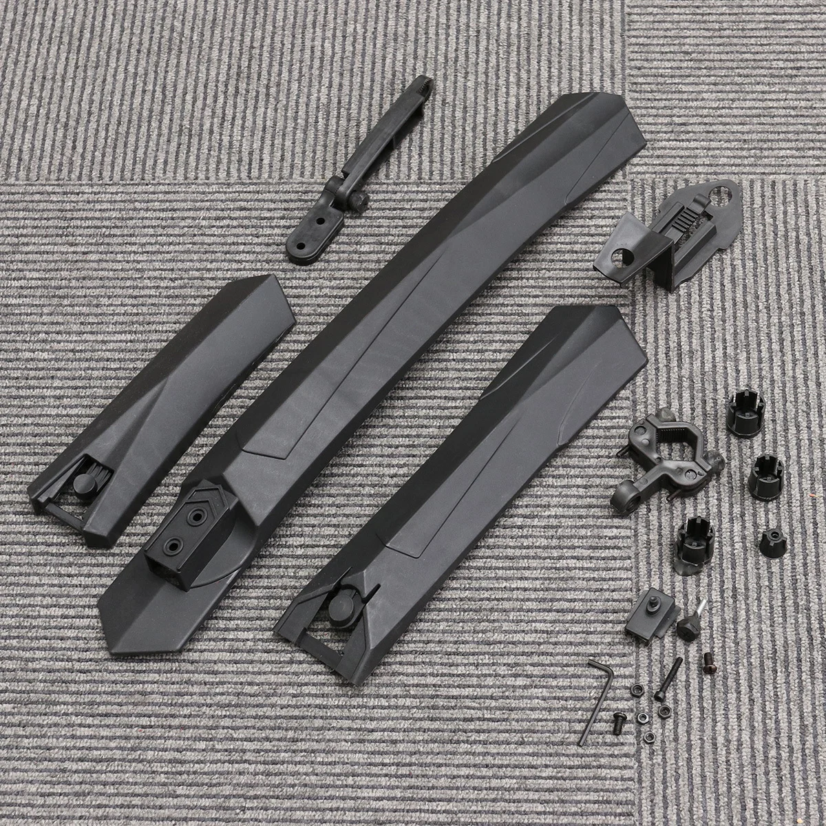 

Quick Release Mudguard Set Plastic Flexible Bike Splash Guard Adjustable Rear Front Mountain Road Touring