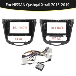 10.1 Inch Car Radio Installation Double Din DVD GPS Mp5 Plastic Fascia Panel Frame For 2014 NISSAN X-TRAIL Auto AC