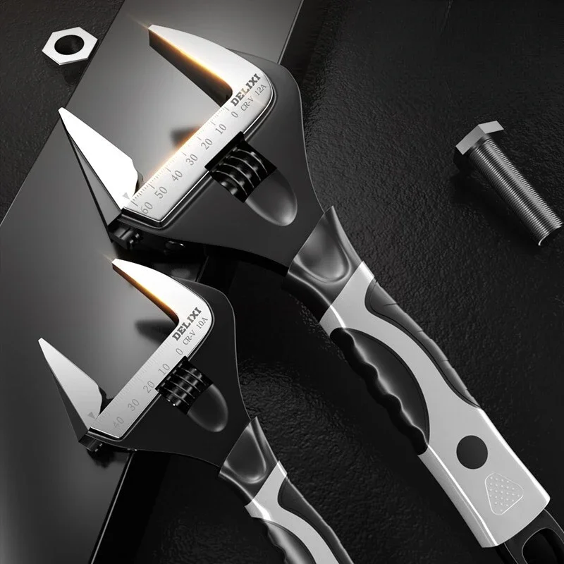 

Регулируемый универсальный гаечный ключ CR-V Стальные ручные инструменты для механической мастерской, ремонта автомобилей и велосипедов