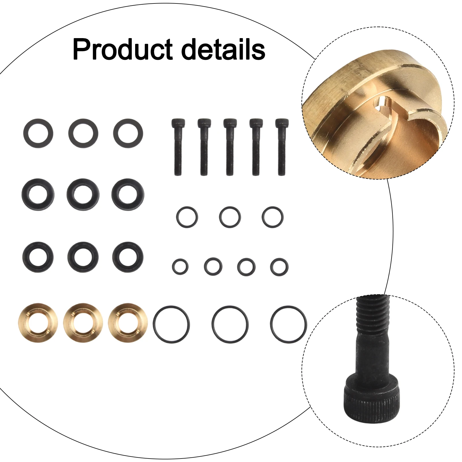 

1Set High Pressure Cleaning Machine Sealing Kit Pressure Washer Replace Pump Seal Kit For 190595GS 190711GS Garden Tool Parts