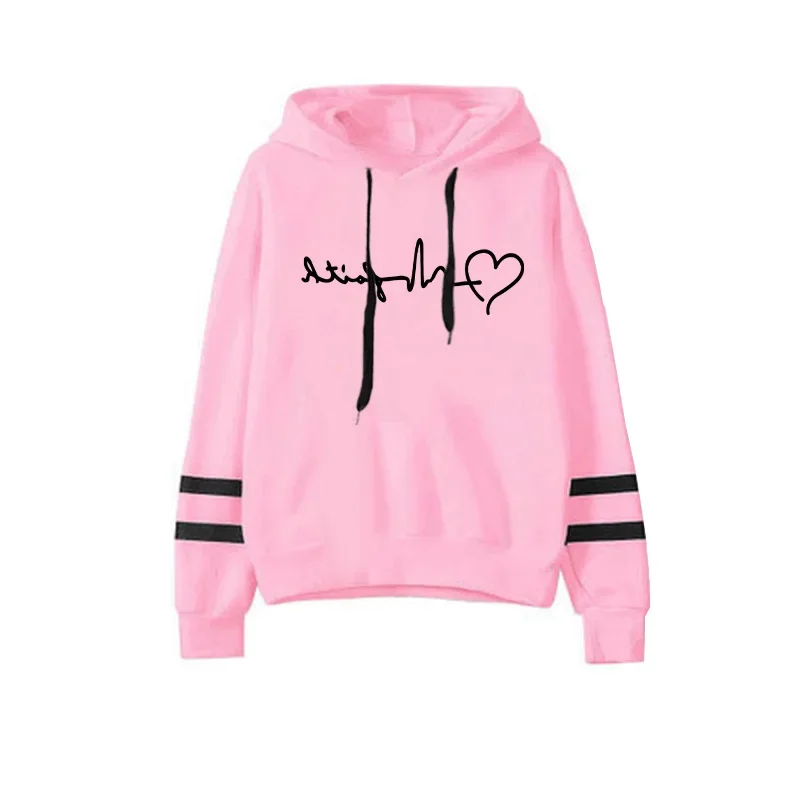 عرض ساخن لعام 2025 كنزات نسائية بقلنسوة عالية الجودة وأكمام طويلة بلوزات خريف/شتاء للسيدات موضة حضرية غير رسمية بلوفر دافئ