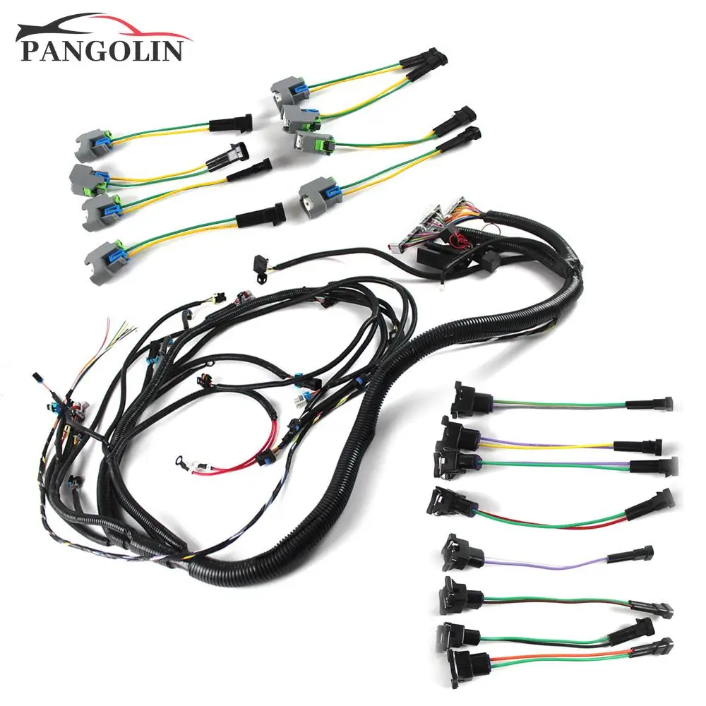 For T56 Manual Transmission Wiring Harness Fits for 1997-2006 Camaro 4.8L 5.3L 6.0L LS1 Engine DBC EV1 or EV6 DELPH Connectors
