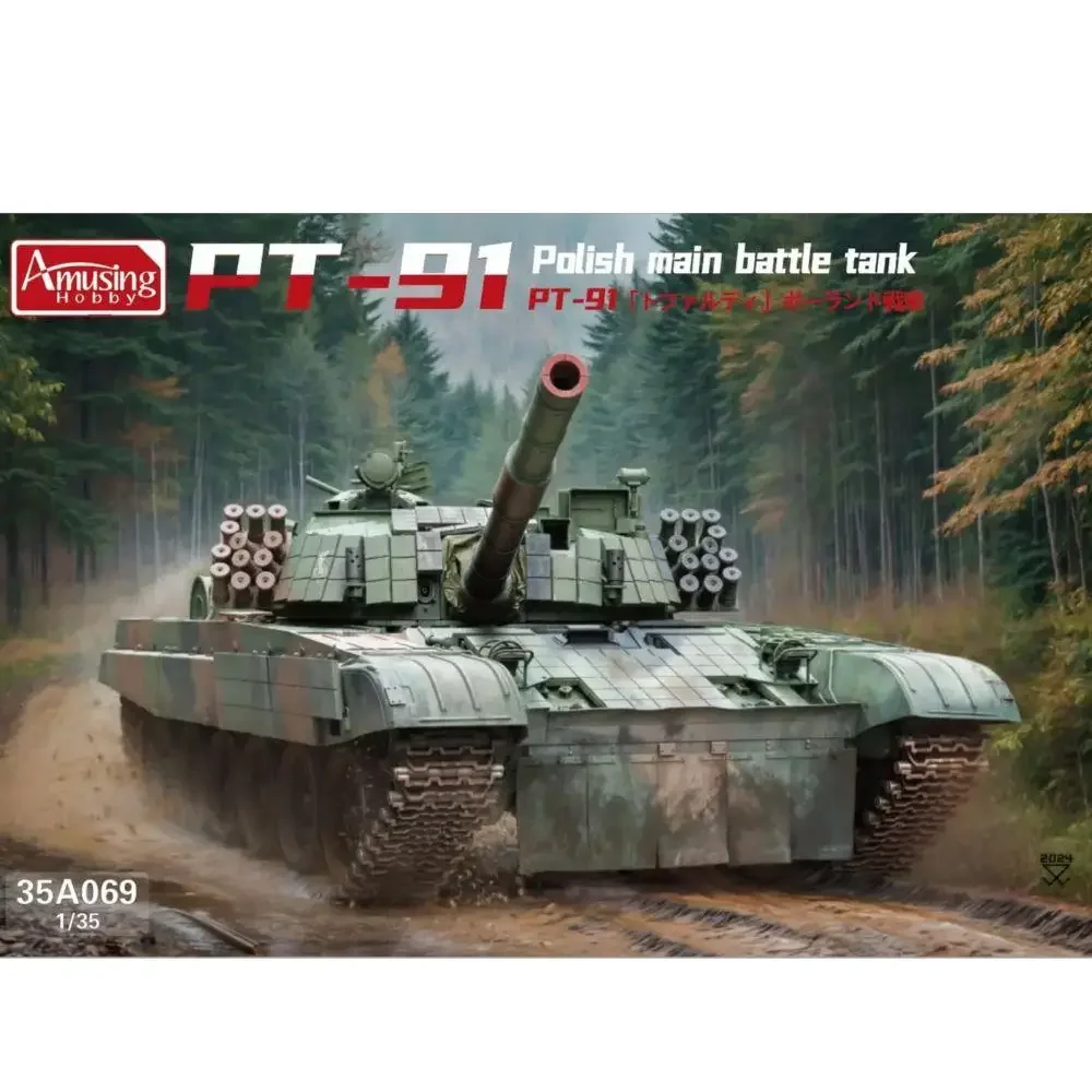 

Amusing Plastic Model Toy Tank Ornament 35A069 Scale PT-91 Polish Main Battle Tank 1/35 Assemble Model Kit