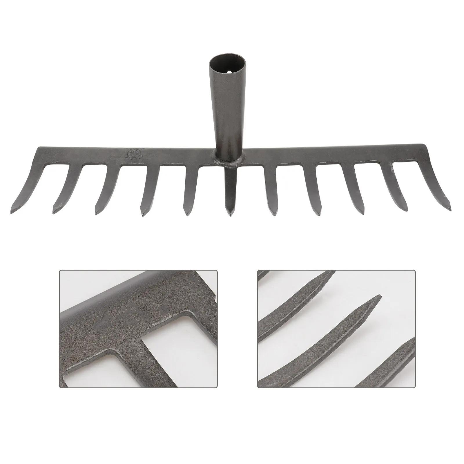 

Sturdy Garden Rake Premium Material Soil Loosen Practical Durable Hoe Head Agricultural Grass Rake Cultivation Weeding Tool