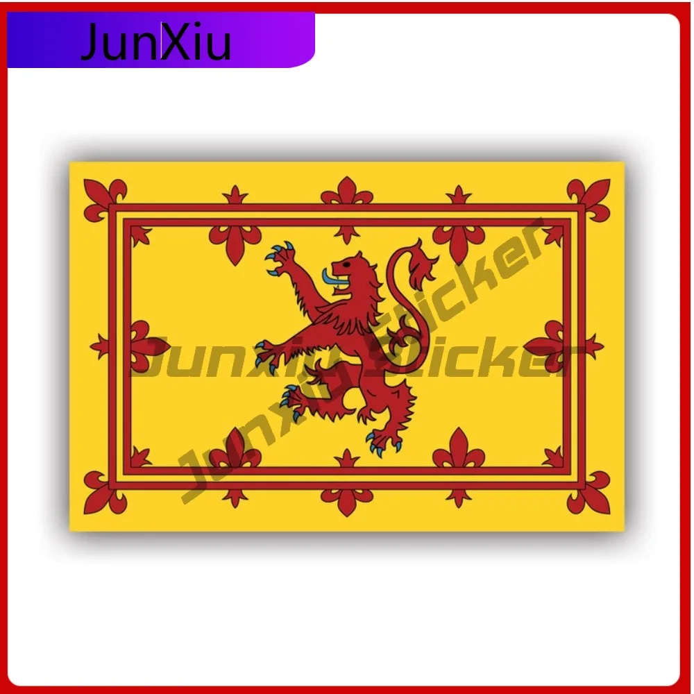 

Creative Royal Banner Of Scotland Sticker Uv Protected Decals Cute Lion Rampant Flag Scottish Scotch Heritage Minimalist