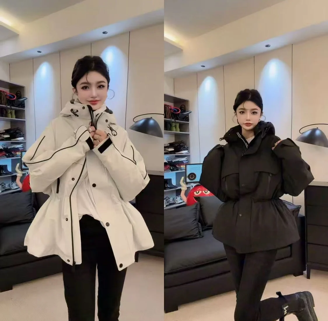 

Faionable Casual Pure Color Design All-Match Winter New Arrival Women's Loose Fit Jaet 2025 Winter Seasonal Outerwear