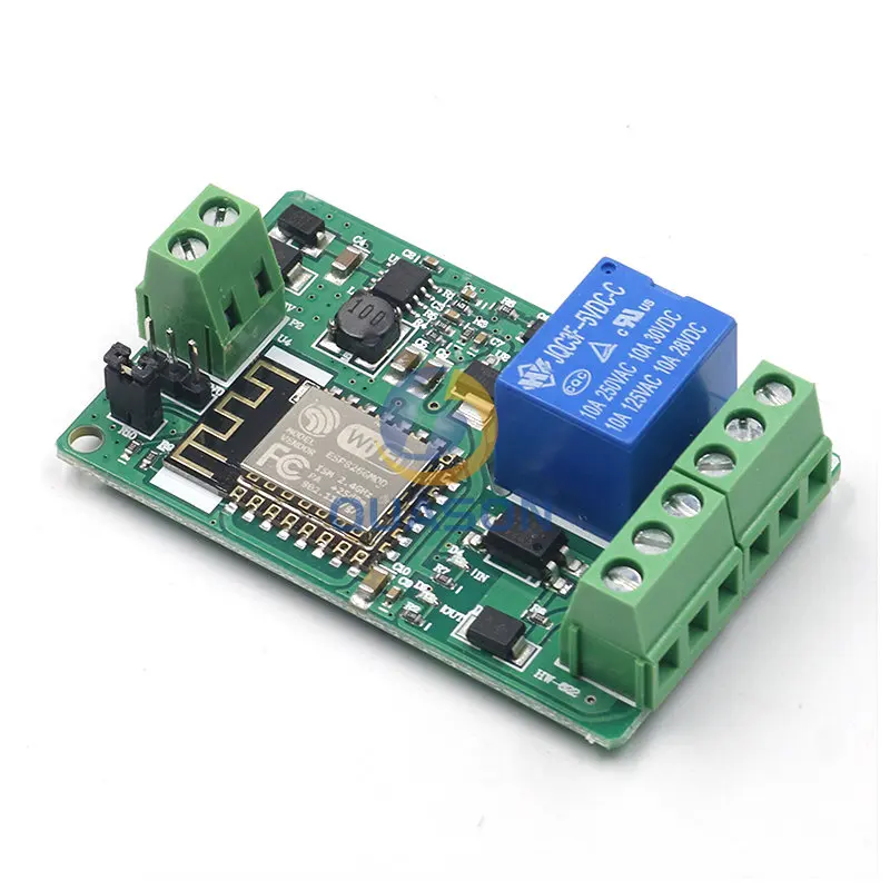 ESP8266 Relay Module 10A 220V Network Relay WIFI Module Input DC 7V~30V 4 Layers Board TVS Input Automatic Protection