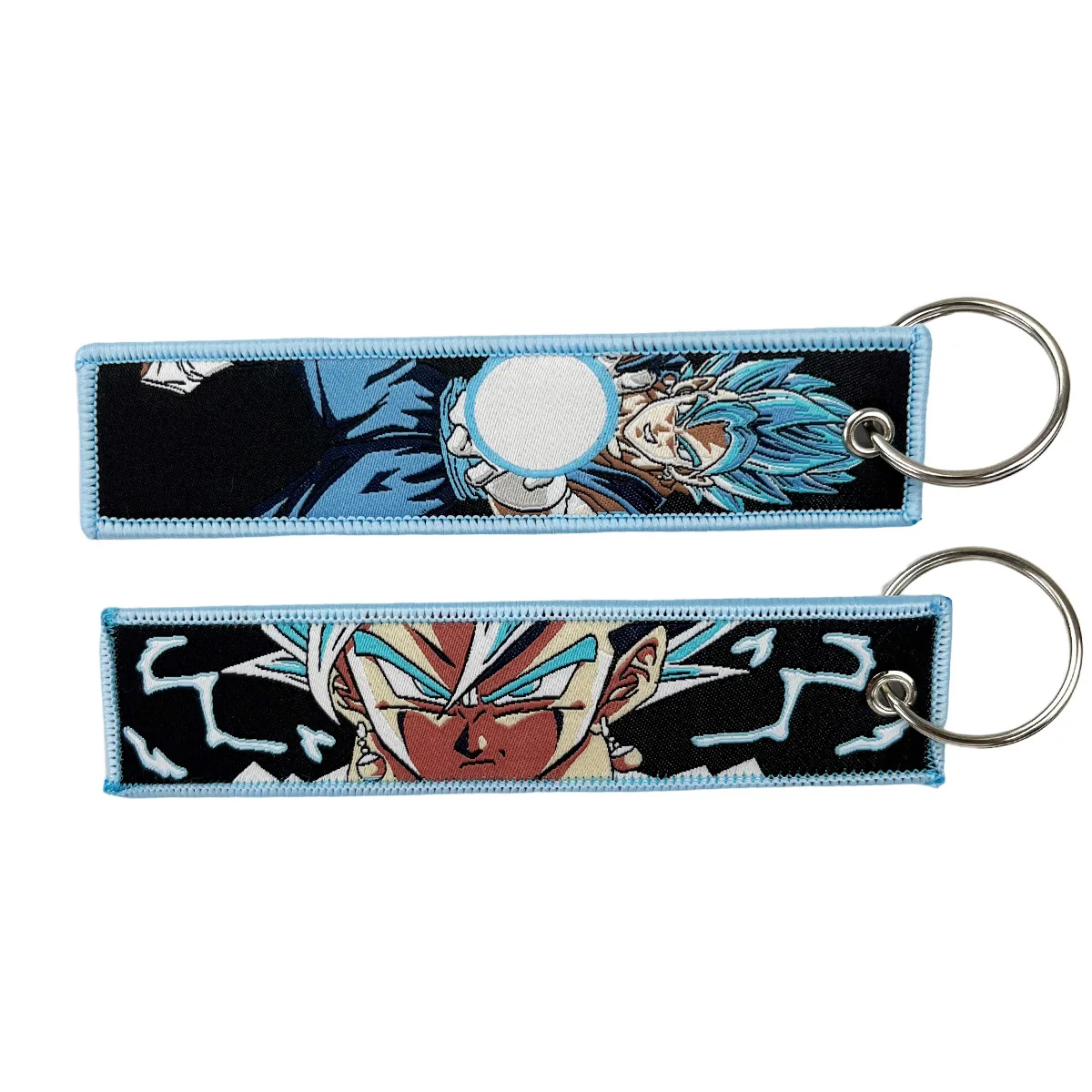 Anime Dragon Ball Z Kakarot Vegeta Embroidery KeyChains Tag Cars Backpack Chaveiro Keychain Keyring Accessories Toy Gift - view 6