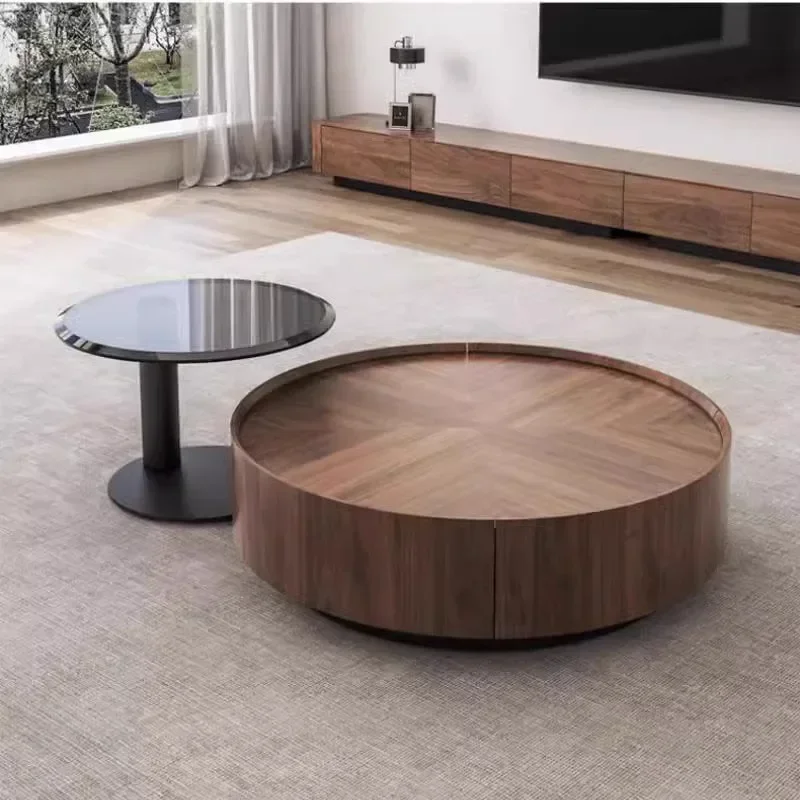 

Minimalist Luxury Coffee Table Nordic Aesthetic Unique Design Coffee Tables Round Glam Stolik Kawowy Living Room Furniture