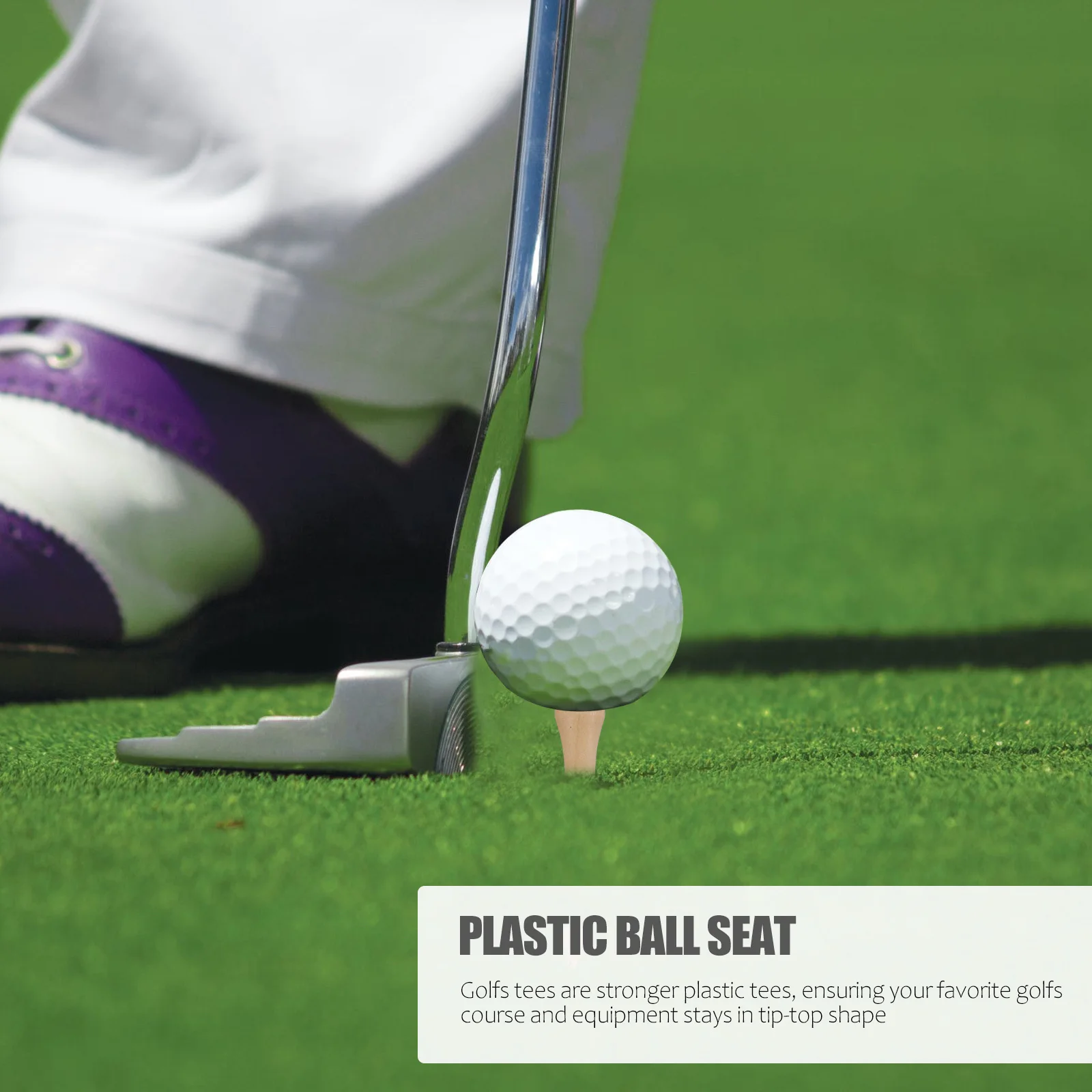 

35pcs Professional Golfs Tees Practice Supplies Stronger Plastic Golfs Tee Plastic Training Aids Golf Equipment