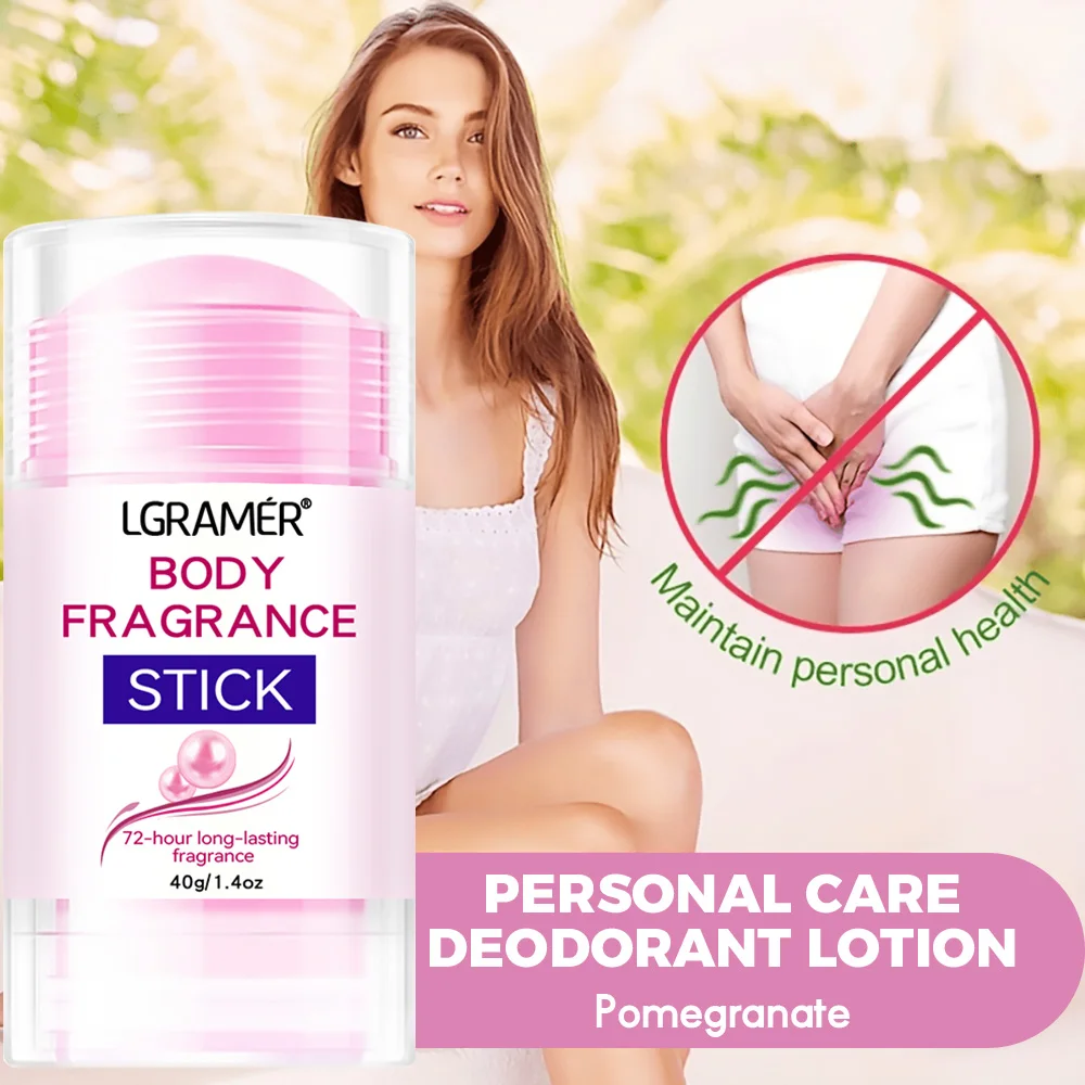 Дезодорант-карандаш для тела LGRAMER |   Увлажняет кожу со свежим ароматом |   Дезодорант-палочка для ухода за интимной зоной