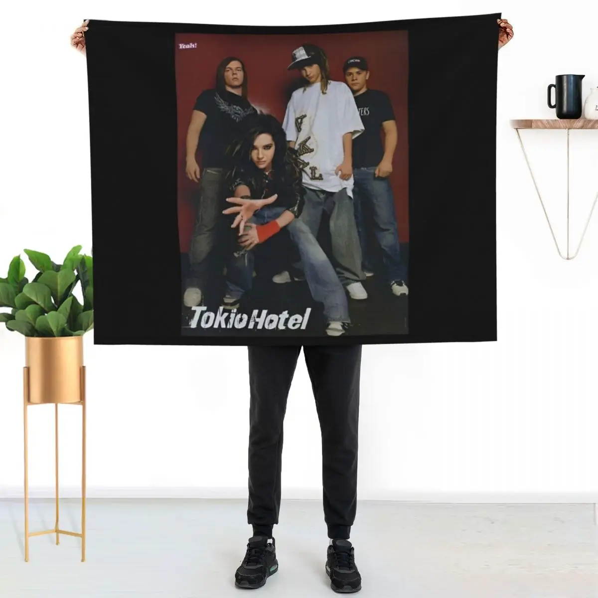 

Tokio hotel 3 Throw Blanket Cozy Throw Blanket for Bed Sofa Chair