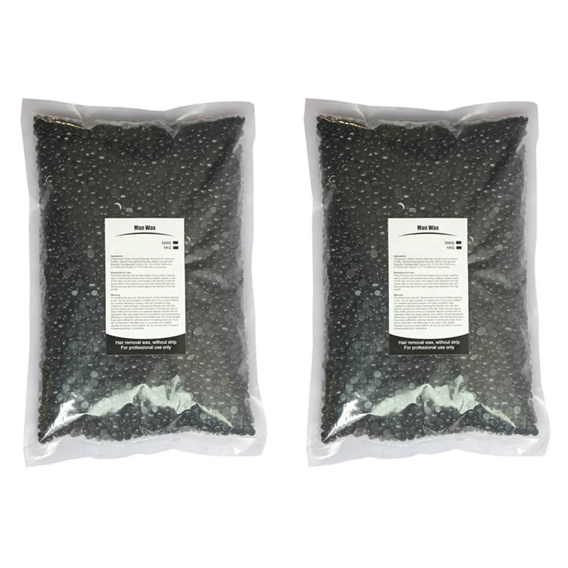 【フラッシュセール！】2x-500g-ワックスビーズ-脱毛用-全身-ホットフィルム-ハード脱毛ワックスビーズ-ワックスヒーターマシン用