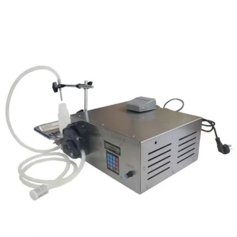 semi automatic fluid can hair water small mini hot nozzles oil liquid 100-1000ml gravity small perfume wax filling machine