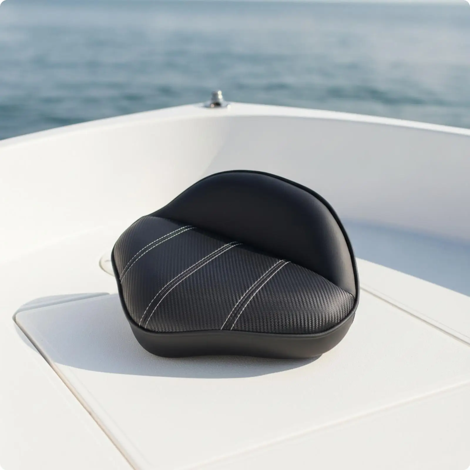 Lure Stool Seat Contoured Boat Seat with Backrest Padded for Anglers, Boaters