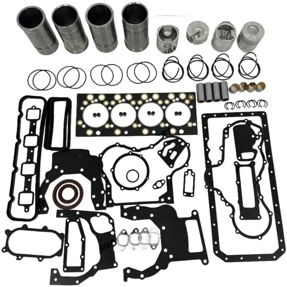 

4X Overhaul Rebuild Kit With Gasket Set Bearing For YUNNEI YN33GBZ Engine