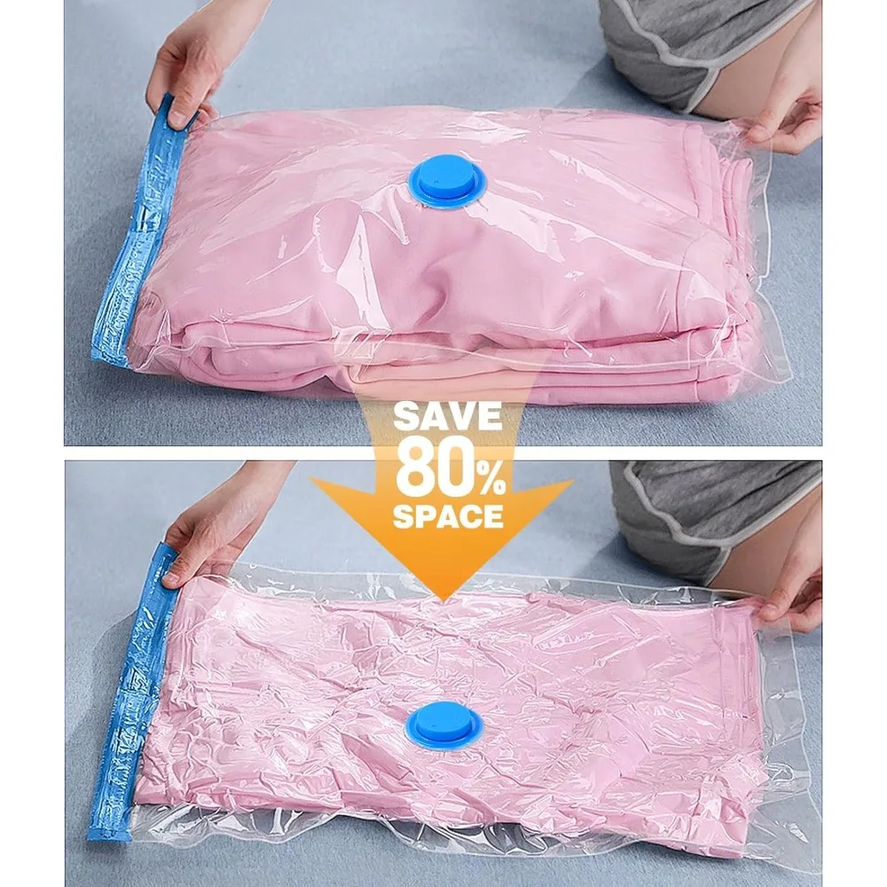 3/5PCS Vacuum Storage Bags, Reusable Organizer for Clothes