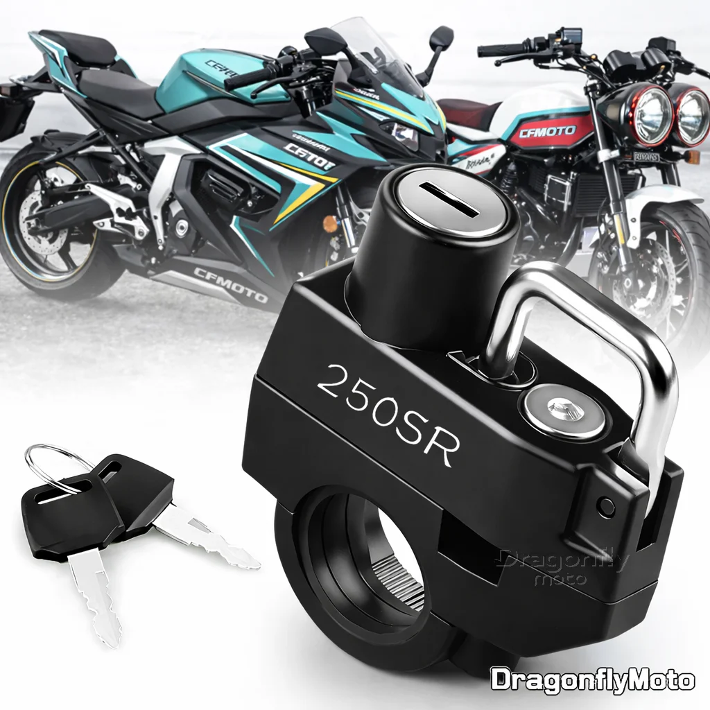 

Motorcycle Helmet Lock For CFMOTO 250SR Papio XO-1 Anti-theft Locker Helmet Lock Locking Device Rustproof Anti-theft Locker