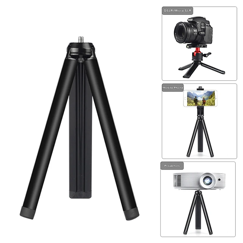 Universal Aluminum Alloy Home LCD Projector Tripod Mount Bracket Holder Stand 1/4 Screw Interface Projection Accessory For YG300