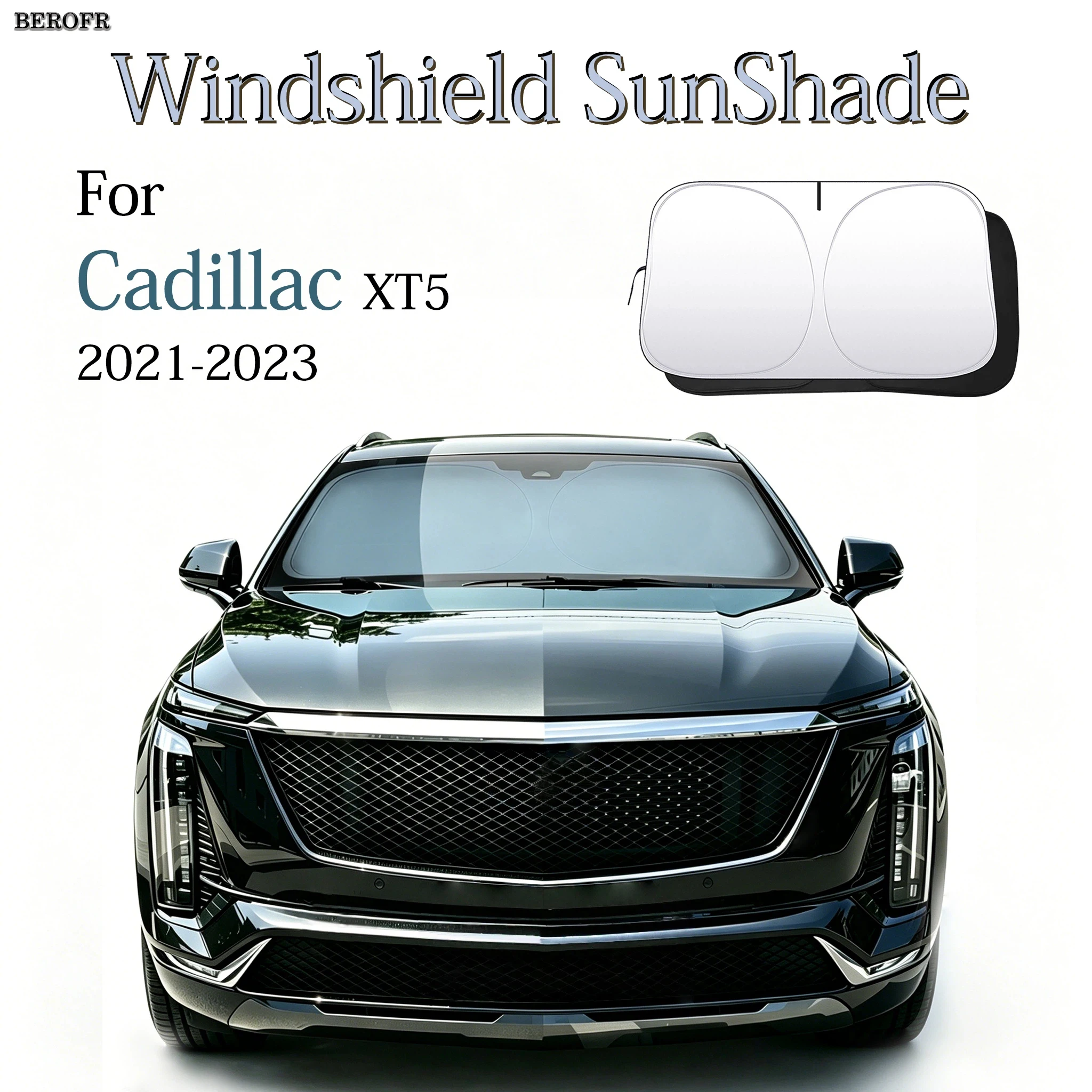

Car Windshield Sunshade Foldable Sun Shade Lightproof Anti-UV Auto Accessories For 2011-2024 Dodge Charger/Chrysler 300 300C