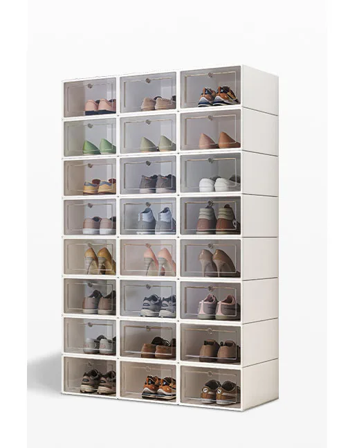 

Plastic shoe box dormitory shoe storage artifact household doorway simple to save space shoe cabinet