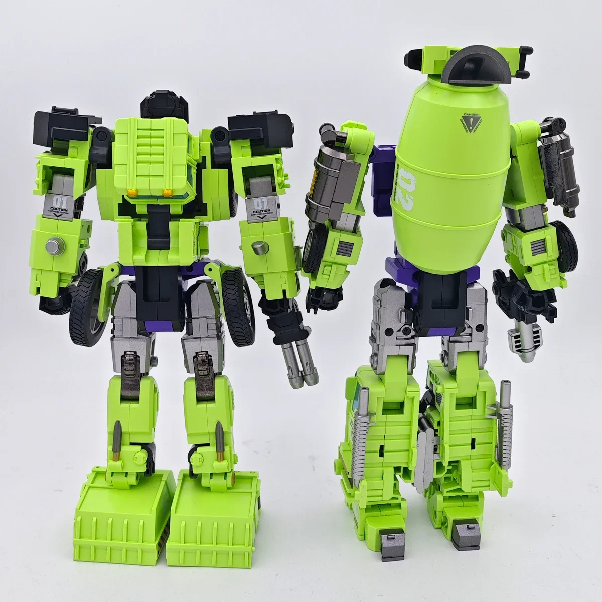 [In stock] Mecha Invasion GLA-01 GLA-02 22cm GIANT LEGION Devastator Transformation Scrapper Mixmaster Action Figure